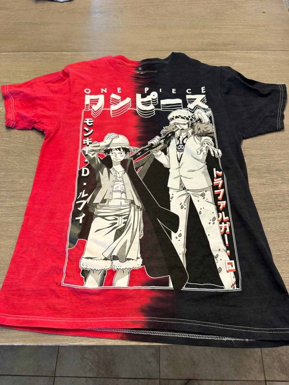 Ripple Junction Red and Black One Piece Logo Tee